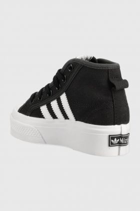 adidas Originals tenisi copii NIZZA PLATFORM MID culoarea negru