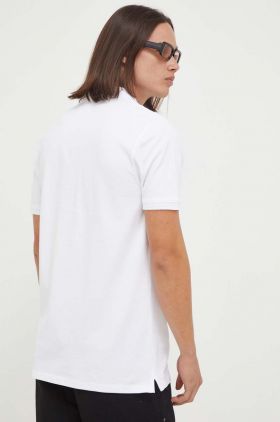 Levi's tricou polo barbati, culoarea alb, cu imprimeu