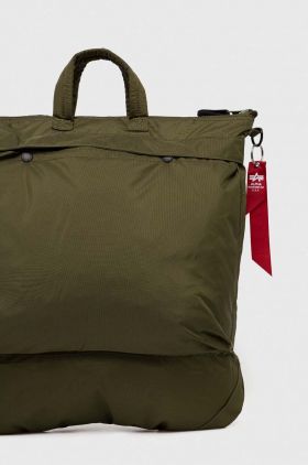 Alpha Industries geantă culoarea verde