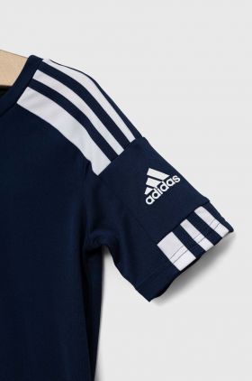 adidas Performance tricou copii culoarea albastru marin, cu imprimeu