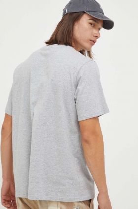 Levi's tricou din bumbac culoarea gri, cu imprimeu