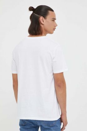 Levi's tricou din bumbac culoarea alb, cu imprimeu