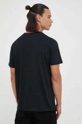 Levi's tricou din bumbac culoarea negru, cu imprimeu