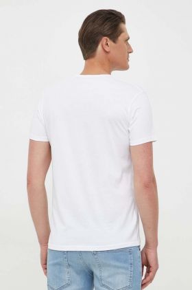 Alpha Industries tricou din bumbac culoarea alb, cu imprimeu 118533.09-White