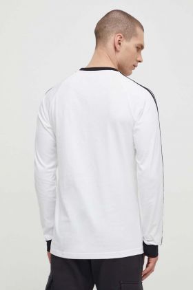 adidas Originals longsleeve din bumbac culoarea alb, cu model IA4879