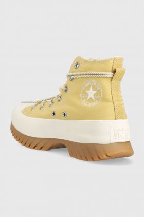Converse tenisi Chuck Taylor All Star Lugged 2.0 femei, culoarea bej, A03500C