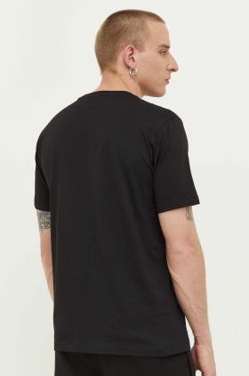 Nicce tricou din bumbac culoarea negru, neted