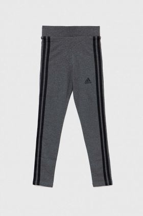 adidas leggins copii culoarea gri, cu imprimeu