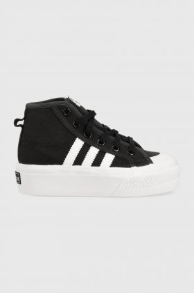 adidas Originals tenisi copii NIZZA PLATFORM MID culoarea negru