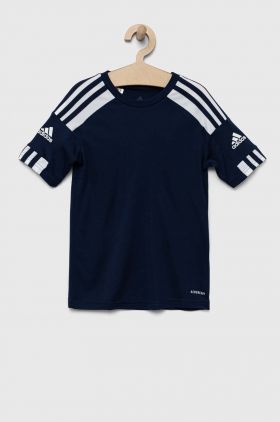 adidas Performance tricou copii culoarea albastru marin, cu imprimeu