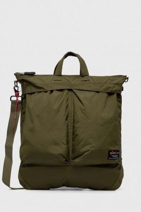 Alpha Industries geantă culoarea verde