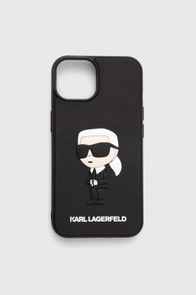 Karl Lagerfeld Husă pentru telefon iPhone 14 6.1" culoarea negru