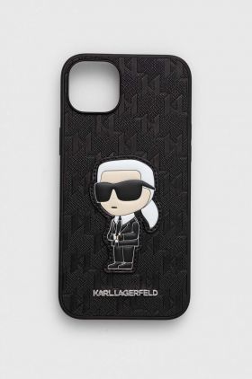 Karl Lagerfeld Husă pentru telefon iPhone 14 Plus 6.7" culoarea negru