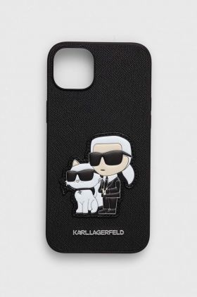 Karl Lagerfeld Husă pentru telefon iPhone 14 Plus 6.7" culoarea negru