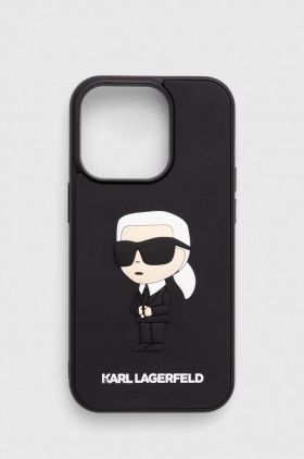 Karl Lagerfeld Husă pentru telefon iPhone 14 Pro 6.1" culoarea negru