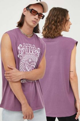 Levi's tricou din bumbac culoarea violet