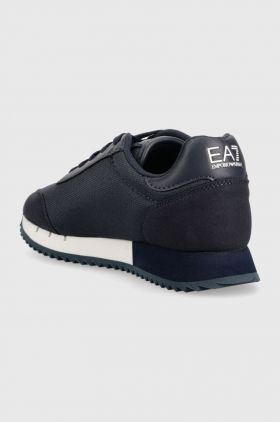 EA7 Emporio Armani sneakers pentru copii culoarea albastru marin