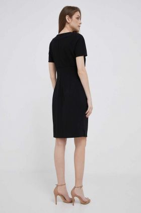 Dkny rochie culoarea negru, mini, mulata