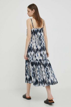 Dkny rochie din bumbac midi, evazati