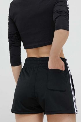 adidas Originals pantaloni scurti femei, culoarea negru, modelator, high waist