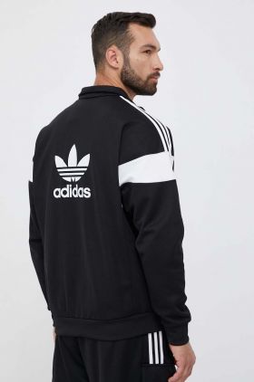 adidas Originals bluză bărbați, culoarea negru, cu model HS2064-black