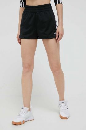 adidas Originals pantaloni scurti femei, culoarea negru, modelator, high waist