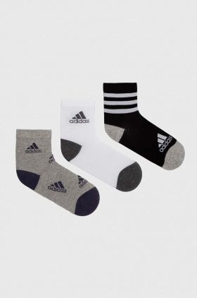 adidas Performance sosete copii 3-pack culoarea gri