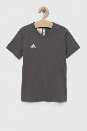 adidas Performance tricou de bumbac pentru copii ENT22 TEE Y culoarea gri, cu imprimeu