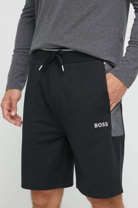 BOSS pantaloni scurți de lounge culoarea negru