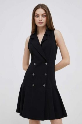 Dkny rochie culoarea negru, mini, mulata