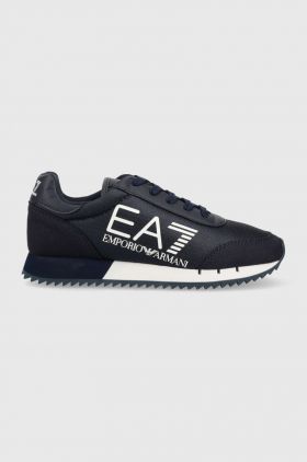 EA7 Emporio Armani sneakers pentru copii culoarea albastru marin