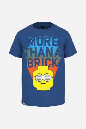 Lego tricou de bumbac pentru copii culoarea albastru marin, cu imprimeu, Koszulka Lego Wear T-shirt SS 12010543 259