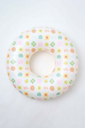 SunnyLife colac de înot și minge de plajă x SmileyWorld 2-pack