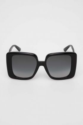 Gucci ochelari de soare femei, culoarea negru