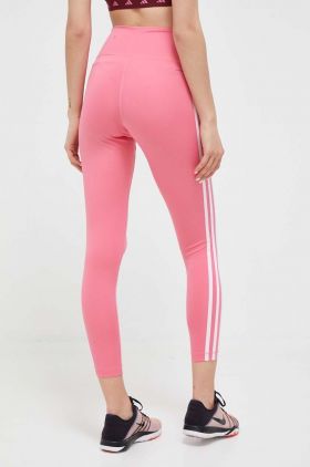 adidas Performance leggins de antrenament Train Essentials culoarea roz, cu imprimeu