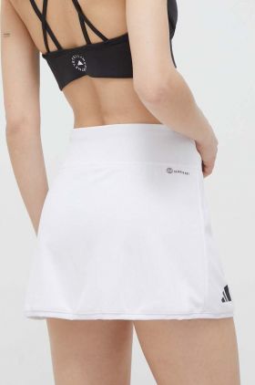 adidas Performance fustă sport Club culoarea alb, mini, drept HS1455