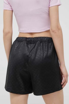 adidas Originals pantaloni scurti femei, culoarea negru, high waist