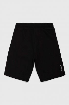 adidas Originals pantaloni scurti copii culoarea negru, neted, talie reglabila