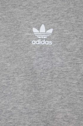 adidas Originals tricou de bumbac pentru copii culoarea gri, neted