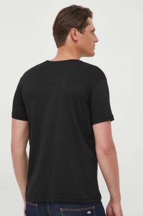 Alpha Industries tricou din bumbac culoarea negru, cu model