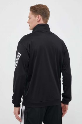 adidas Performance hanorac de antrenament 3-Stripes culoarea negru, cu imprimeu