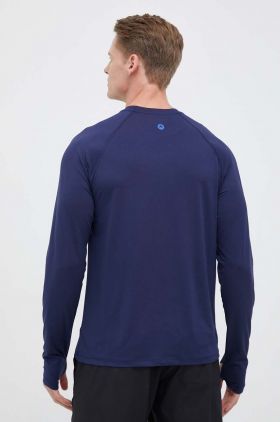 Marmot longsleeve sport Windridge culoarea albastru marin, neted