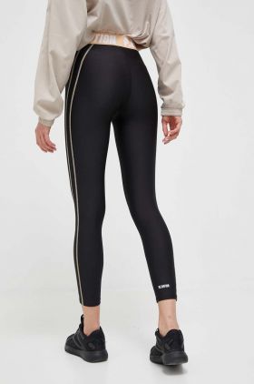 P.E Nation leggins de antrenament Augusta culoarea negru, cu imprimeu