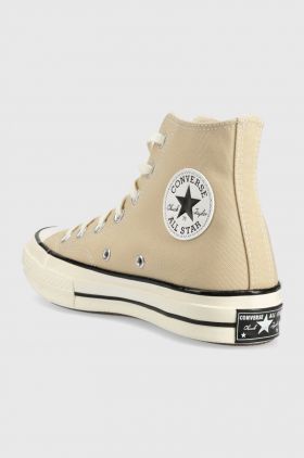 Converse tenisi Chuck 70 femei, culoarea bej, A03446C