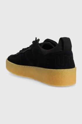 HUGO sneakers din piele intoarsă Evan culoarea albastru marin, 50493159