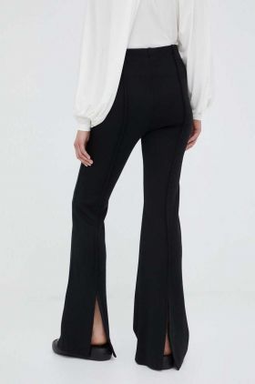 Day Birger et Mikkelsen pantaloni de lana Alice culoarea negru, evazati, high waist