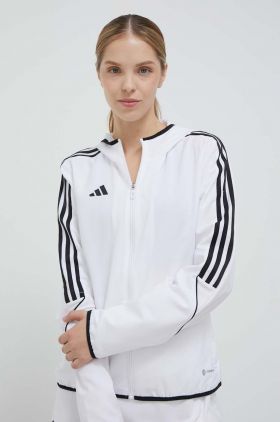 adidas Performance jacheta de antrenament Tiro 23 culoarea alb, de tranziție IA1631