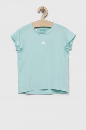 adidas tricou copii culoarea turcoaz