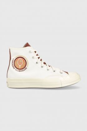 Converse tenisi Chuck 70 culoarea alb, A05681C