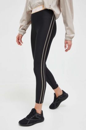 P.E Nation leggins de antrenament Augusta culoarea negru, cu imprimeu